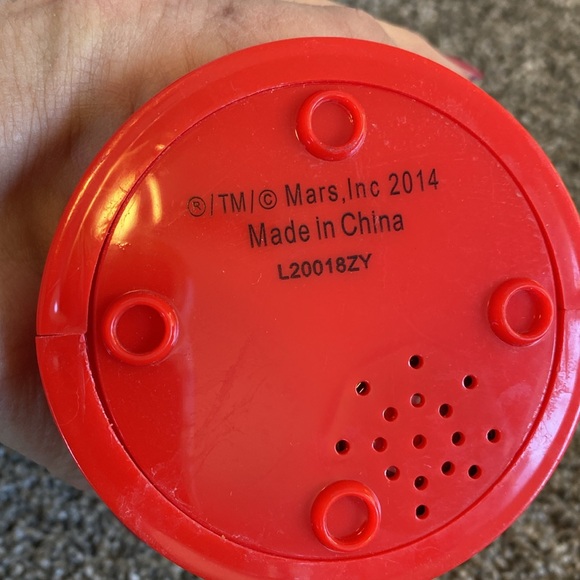 M&M's Musical Lights Snow Globe With Red Character And Frosty Snowman Waterless - Picture 13 of 13